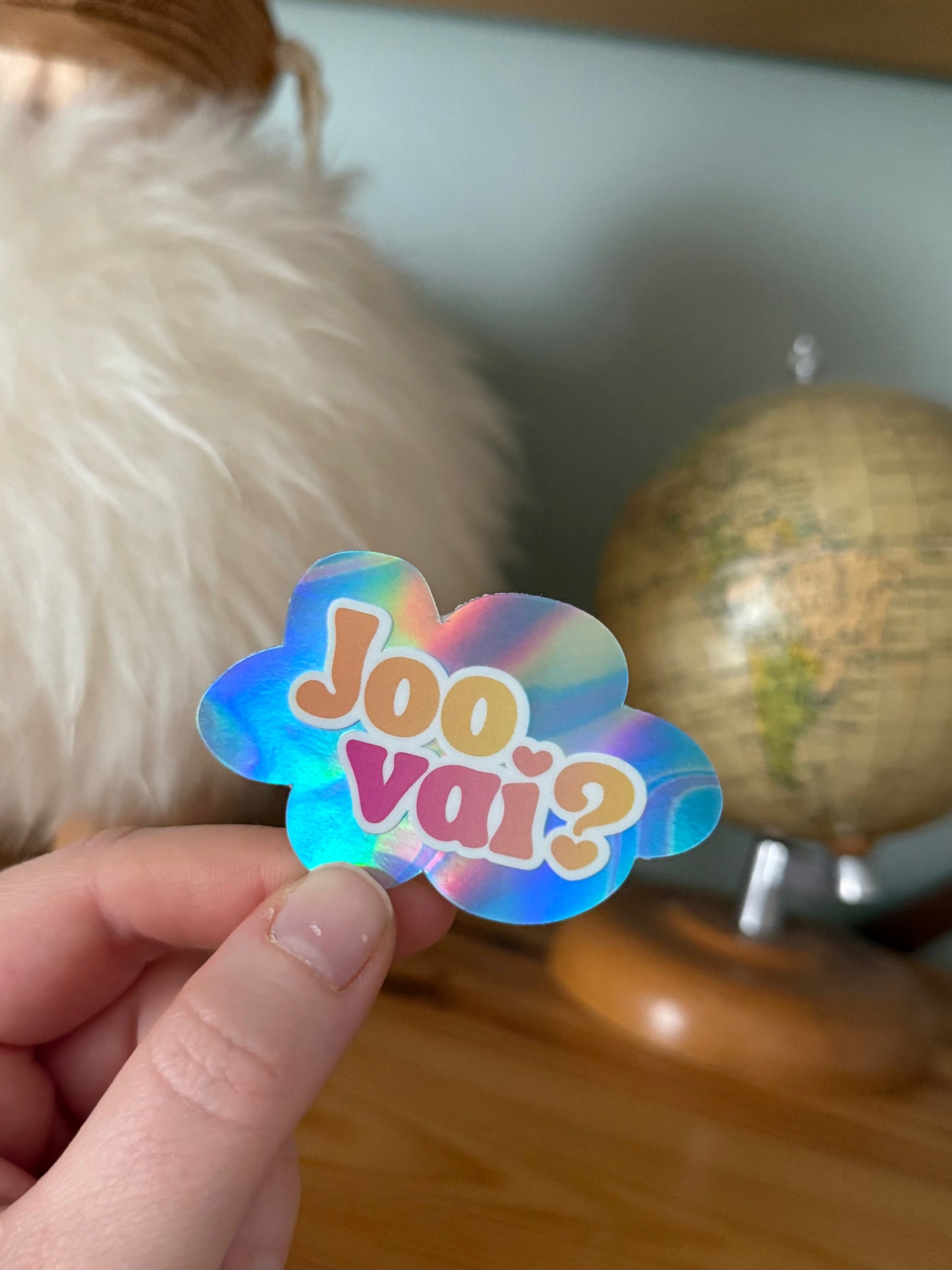 Joo vai? - tarra (hologrammi)